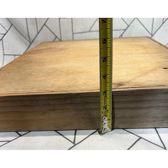 Multi Compartment Storage Shelf Organizer Cassette Tape 100 slots Natural Wood - Picture 9 of 11